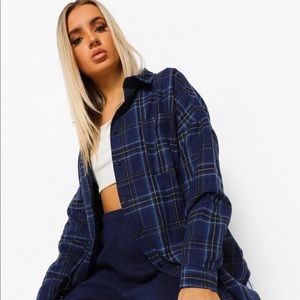 Size 4 dark blue flannel